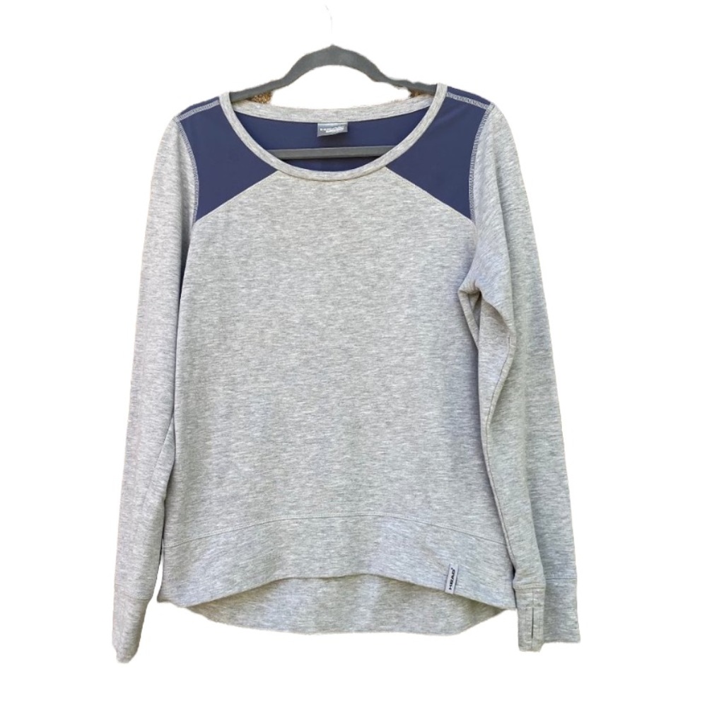 HEAD Women’s Gray Pull Over Sweatshirt Top Size Mefium